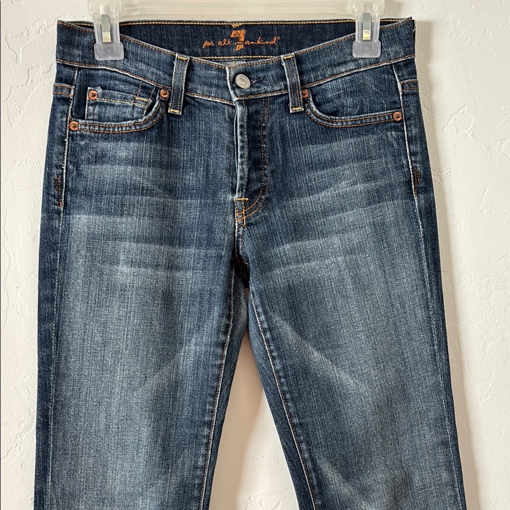 FINAL! VTG! 7 For All Mankind Dark Wash Boycut Denim Jeans
